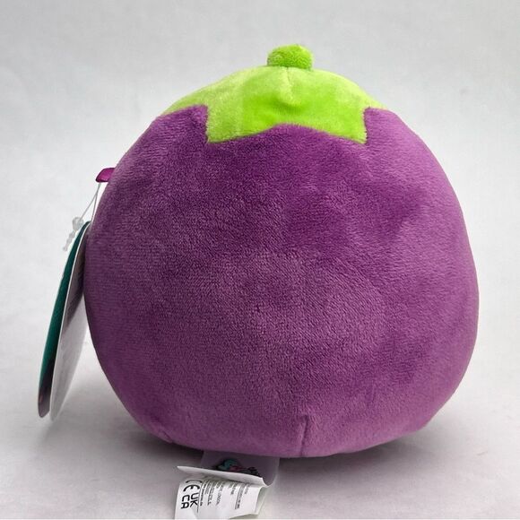 NWT Squishmallows 5” Glena Eggplant Soft Purple Plush Vegetable - Picture 3 of 5